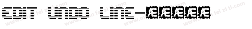 edit undo line字体转换